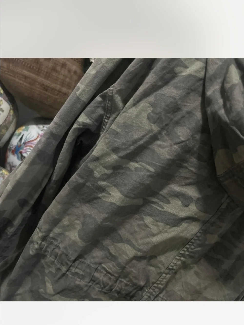 Universal Thread Men's Camo Military Field Jacket - Olive Green